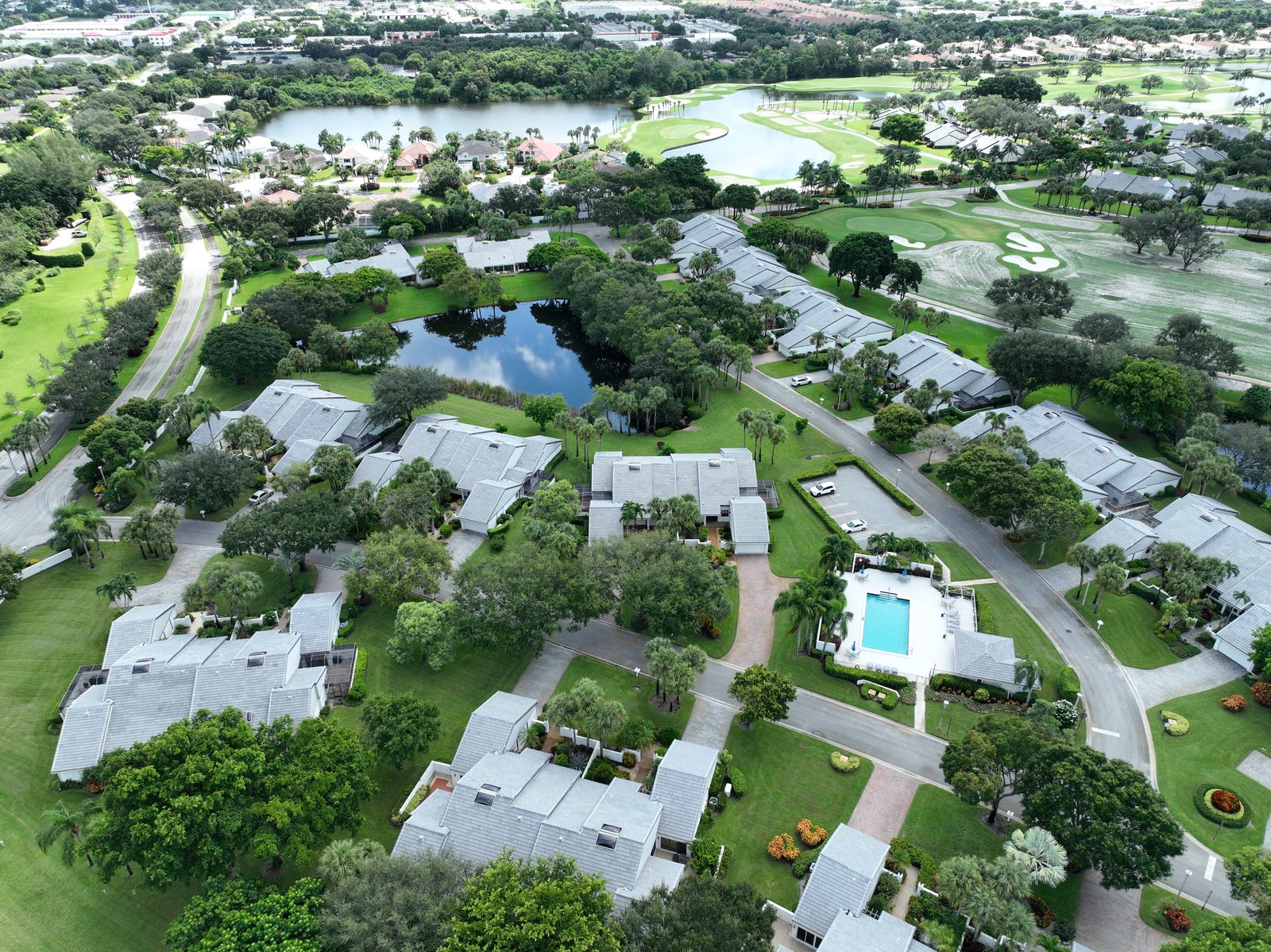 HOA community roof replacement in a South Florida neighborhood