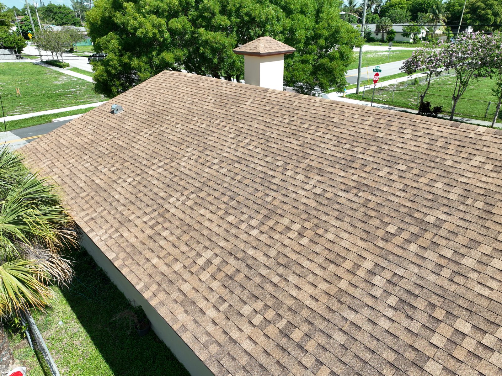 Shingle roof replacement on a South Florida residence