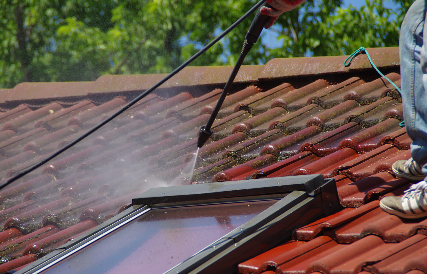 Professional roof cleaning in South Florida